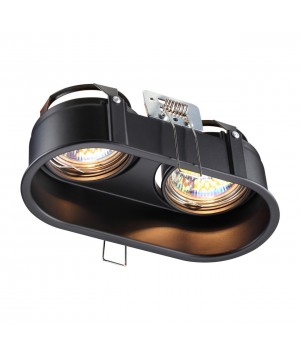 370841 SPOT NT22 278 черный Светильник встраиваемый IP20 GU10 2*50W 220V CLOUD-foto4