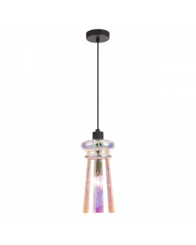4967/1 MODERN ODL23 300 матов.черный/разноцветный/металл/стекло Подвес E14 1*40W PASTI-foto4