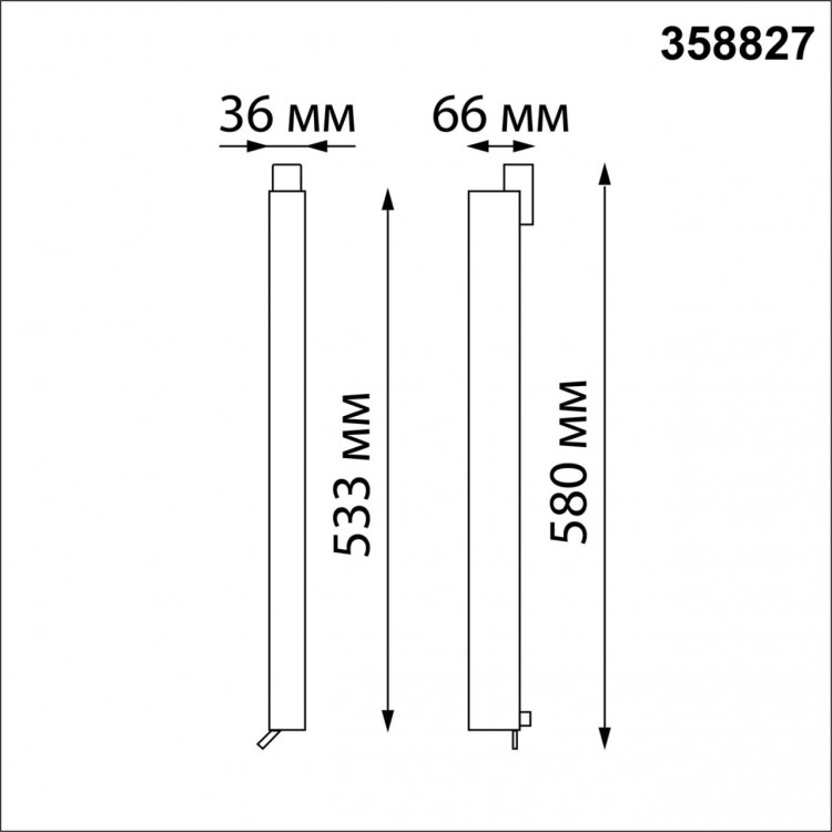 358827 PORT NT22 074 черный Светильник трековый однофазный трехжильный IP20 LED 4000K 30W 220V ITER