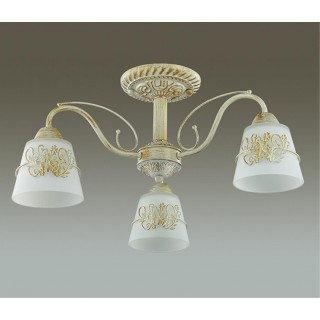 3003/3C COMFI LN16 071 белый с золотой патиной Люстра потолочная E14 3*40W 220V VEVA-foto3