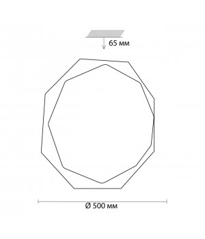 3002/EL SN 057 Светильник пластик LED 72Вт 3000-6500K D500 IP43 пульт ДУ/ LampSmart VESTA-foto2