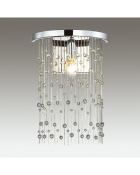 4845/1W HALL ODL21 409 хром/металл.цепочки /стекло Бра E14 1*40W RAINI-foto3