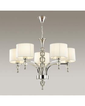 2005/5 MODERN ODL11 261 хром/белый Люстра E27 5*60W 220V VIGA-foto3