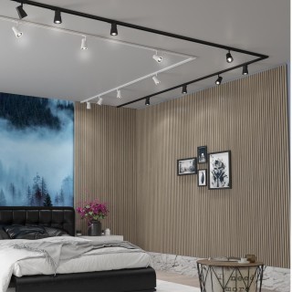 370932 PORT NT22 067 черный Светильник трековый однофазный двухжильный IP20 GU10 50W 220V MOLO-foto3