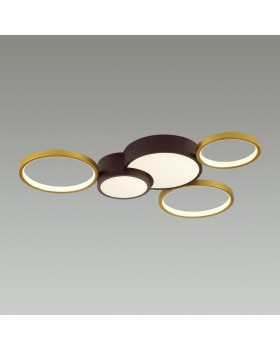 5255/80CL LEDIO LN23 черный, матовое золото Люстра потолочная LED 80W 5280Лм 220V NORBERT-foto3