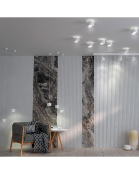 358967 OVER NT22 161 белый Светильник накладной с переключ. цв. температуры, провод 2м IP20 LED 3000К\4000К\6000К 12W вниз + 3ВW вверх 110-265V GIRO-foto3