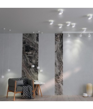 358967 OVER NT22 161 белый Светильник накладной с переключ. цв. температуры, провод 2м IP20 LED 3000К\4000К\6000К 12W вниз + 3ВW вверх 110-265V GIRO-foto3