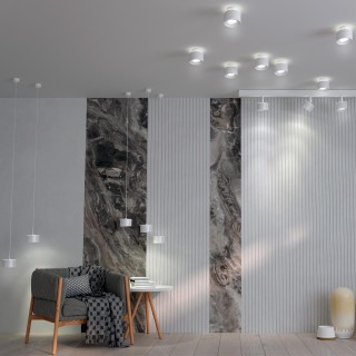 358967 OVER NT22 161 белый Светильник накладной с переключ. цв. температуры, провод 2м IP20 LED 3000К\4000К\6000К 12W вниз + 3ВW вверх 110-265V GIRO-foto3