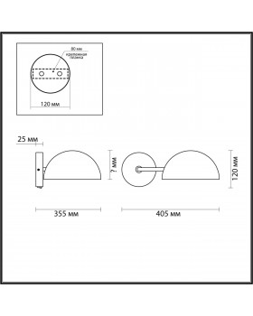 5293/1WA LOFTI LN23 157 черный, золотой Бра с выкл. E27 1*60W 220V KENT-foto2