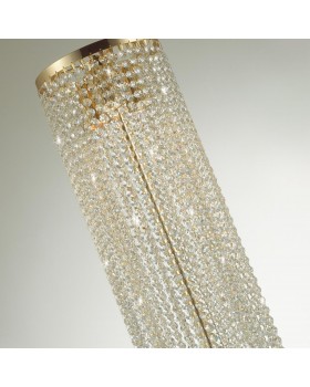 5028/3F MODERN ODL23 429 золотой/прозрачный металл/хрусталь Торшер GU10 3*50W CHOKKA-foto5