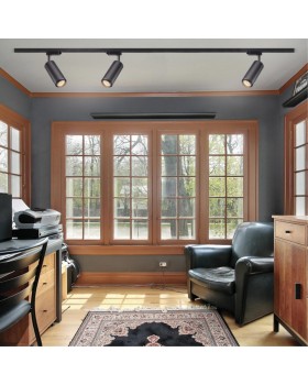 370414 PORT NT19 104 черный Светильник трековый однофазный трехжильный IP20 GU10 50W 220V PIPE-foto3