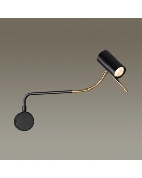 4382/1W HIGHTECH ODL23 173 черный/античная бронза/металл Настенный св-к выкл. на плафоне IP20 LED GU10 10W GIGI-foto3