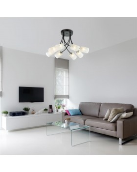 4533/8C COMFI LN21 058 черный, хром Люстра потолочная E27 8*60W 220V PAULA-foto3