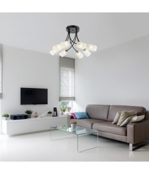 4533/8C COMFI LN21 058 черный, хром Люстра потолочная E27 8*60W 220V PAULA-foto3