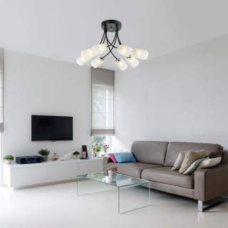 4533/8C COMFI LN21 058 черный, хром Люстра потолочная E27 8*60W 220V PAULA-foto3