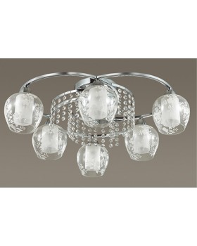 3065/6C MODERNI LN16 187 хром Люстра потолочная E14 6*60W 220V KRISTALIN-foto3