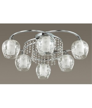 3065/6C MODERNI LN16 187 хром Люстра потолочная E14 6*60W 220V KRISTALIN-foto3