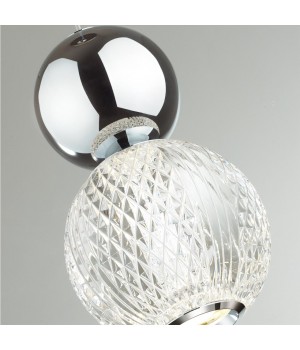 5007/7L L-VISION ODL23 419 хром/прозрачный/металл/акрил Подвес LED 7W 4000K 350Лм CRYSTAL-foto4