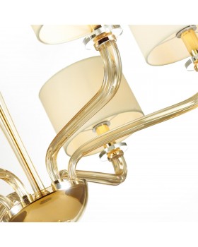 4727/6 MODERN ODL20 355 золотой/стекло//кремовый Люстра E14 6*40W 220V VOSTA-foto7