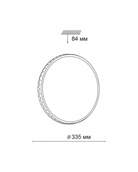 3053/CL PALE SN 023 Светильник пластик/белый/черный LED 30Вт 4000К D335 IP43 DORTA-foto2