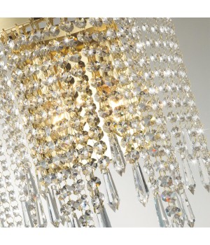 5028/2W MODERN ODL23 431 золотой/прозрачный металл/хрусталь Бра E14 2*40W CHOKKA-foto5