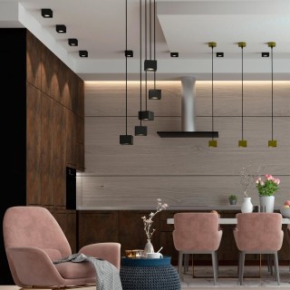 358654 OVER NT21 188 черный Светильник накладной светодиодный IP20 LED 4000К 12W 220V PATERA-foto4