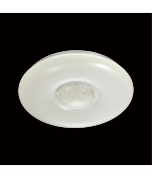 2074/CL PALE SN 069 Светильник пластик/белый/прозрачный/хром LED 30Вт 4000К D360 IP43 LAZANA-foto3