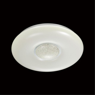 2074/CL PALE SN 069 Светильник пластик/белый/прозрачный/хром LED 30Вт 4000К D360 IP43 LAZANA-foto3