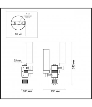 5274/2W CLASSI LN23 119 золотой Бра E14 2*40W 220V KAMILLA-foto2