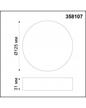 358107 OVER NT19 210 белый Накладной светильник IP20 LED 4000K 10W 85-265V ORNATE-foto2