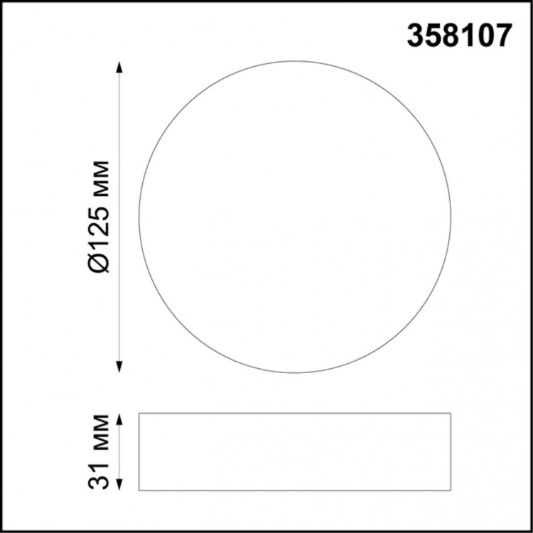 358107 OVER NT19 210 белый Накладной светильник IP20 LED 4000K 10W 85-265V ORNATE