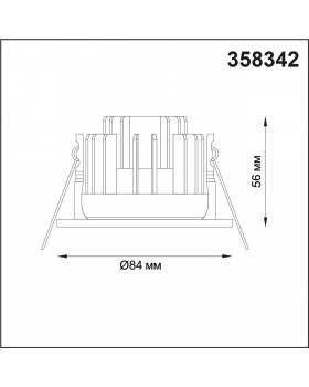 358342 SPOT NT19 265 черный Встраиваемый влагозащищённый диммир.св-к IP44 LED 3000К 8W REGEN-foto2