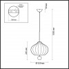 4459/3 COMFI LN20 085 золотой, белый Светильник подвесной E27 3*60W 220V JULIET