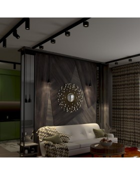 358551 SHINO NT21 049 черный Трековый светильник для низков. шинопровода, длина провода 1м IP20 LED 4000K 12W 48V FLUM-foto4