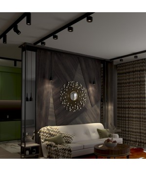 358551 SHINO NT21 049 черный Трековый светильник для низков. шинопровода, длина провода 1м IP20 LED 4000K 12W 48V FLUM-foto4