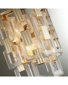 4989/2W HALL ODL22 389 золотой/стекло Бра E14 2*40W BUCKLE-foto7