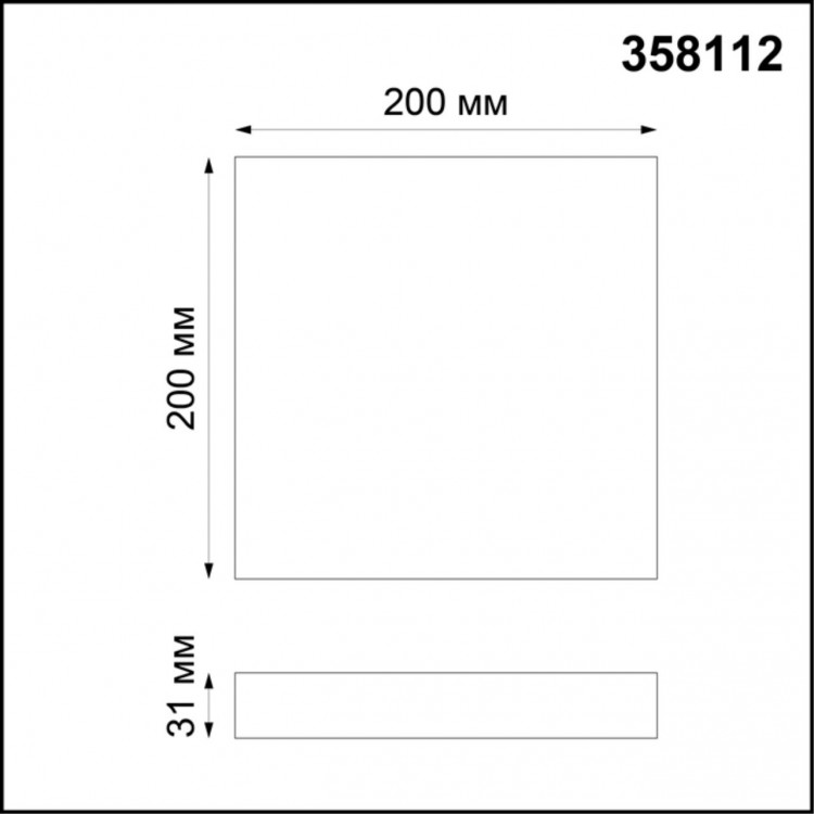 358112 OVER NT19 210 белый Накладной светильник IP20 LED 4000K 20W 85-265V ORNATE