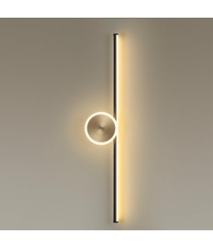 6601/18WL HIGHTECH ODL23 127 черный/античная бронза/металл Настенный св-к IP20 LED 18W 1080Лм 3000K STILO-foto3