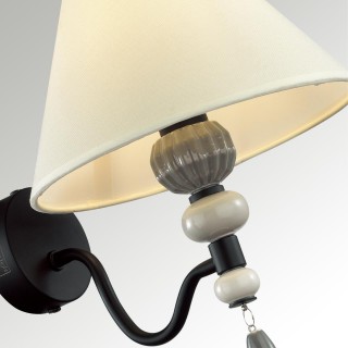 4896/1W MODERN ODL_EX23 25 черный матов./серый/молочный металл/керамика/ткань Бра E14 1*40W SOCHI-foto6