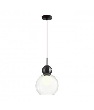 5021/1 MODERN ODL23 293 черный/прозрачный/белый матовый металл/стекло Подвес G9 LED 5W BLACKY-foto4