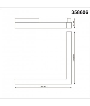 358606 SHINO NT21 045 черный Трековый светильник для низковольного шинопровода IP20 LED 4000K 24W 48V FLUM-foto2