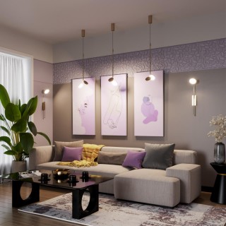 5011/16L L-VISION ODL23 171 золотой матовый металл/акрил Подвес LED 16W 3000K MARO-foto4