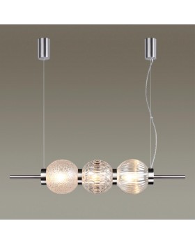 4273/3 MODERN ODL21 335 разноцв/стекл/никель/металл Подвесной светильник IP20 Е14 3*40W FRANCESCA-foto4