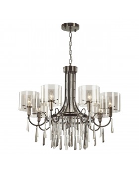 4890/7 HALL ODL_EX23 43 черный хром/дымчатый/ металл/стекло Люстра E14 7*40W NICOLE-foto6