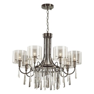 4890/7 HALL ODL_EX23 43 черный хром/дымчатый/ металл/стекло Люстра E14 7*40W NICOLE-foto6