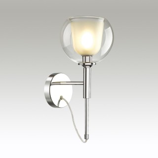 4699/1W PENDANT ODL20 297 хром/прозрачный Бра E14 1*40W LEVA-foto3