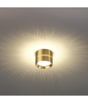 6607/1C HIGHTECH ODL23 259 золотой/металл Потолочный св-к IP20 LED SMD LED 4W + LED GX53 12W 3000K REAL-foto3