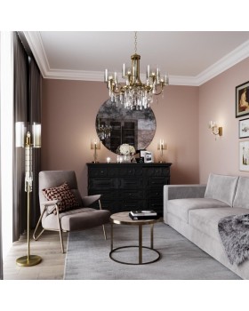 4886/1W HALL ODL_EX23 41 бронзовый/янтарн./металл/стекло Бра E14 1*40W NICOLE-foto4