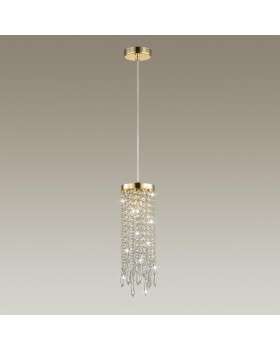 5028/1 MODERN ODL23 431 золотой/прозрачный металл/хрусталь Подвес E14 1*40W CHOKKA-foto3