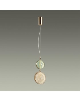 5412/13LC L-VISION ODL_EX23 8 золотой/зеленый/желтый металл/стекло Подвес LED 13W 4000K CARAMELLA-foto3